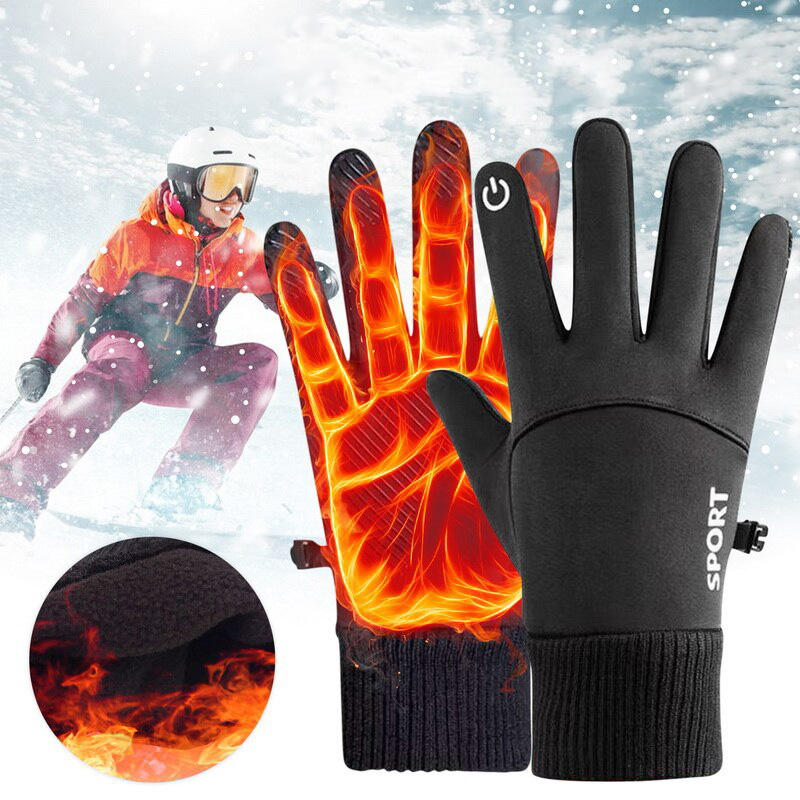 Ski Glove Waterproof - Sarung Tangan Fleece Layar Sentuh untuk